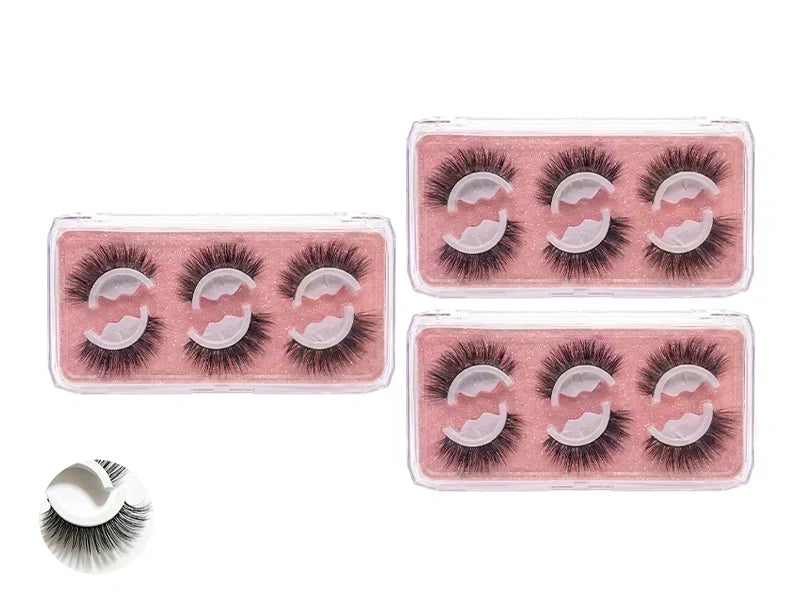 🥳 50 % RABATT! 👁️✨ Wiederverwendbare selbstklebende Wimpern. Kein Kleber erforderlich, einfach aufdrücken. Mehrfach nutzbar & leicht abzunehmen 💕🌸