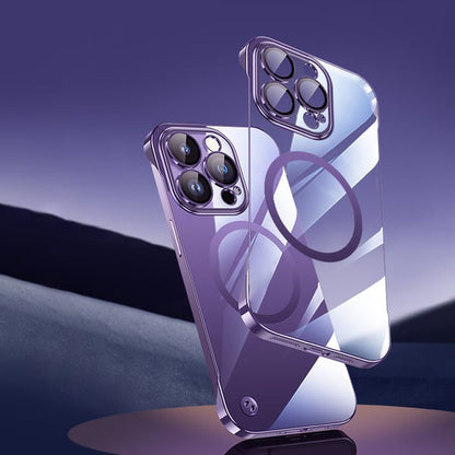 Transparente randlose 💎 ultradünne Magnetlade-Hülle für iPhone 📱🧲✨
