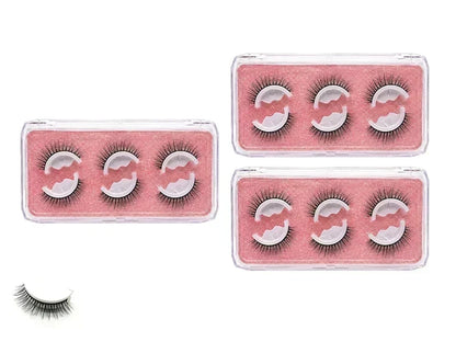 🥳 50 % RABATT! 👁️✨ Wiederverwendbare selbstklebende Wimpern. Kein Kleber erforderlich, einfach aufdrücken. Mehrfach nutzbar & leicht abzunehmen 💕🌸