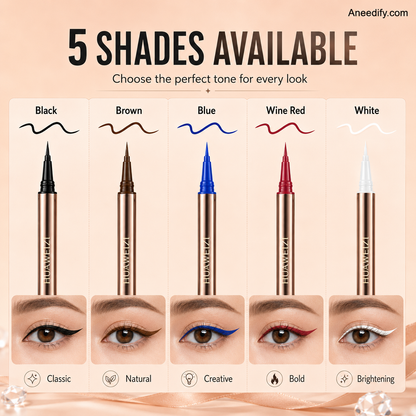 💄 1+1 gratis ! Hochpräziser Flüssig-Eyeliner mit 0,09mm Spitze – Wasserfest, schweißfest & 5 Farbtöne verfügbar