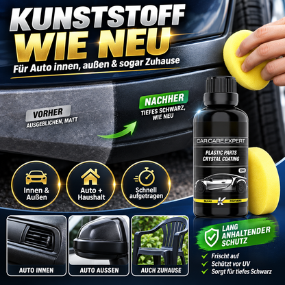 50 ml Kristallbeschichtung für Kunststoffteile mit Schwämmen💎🚗