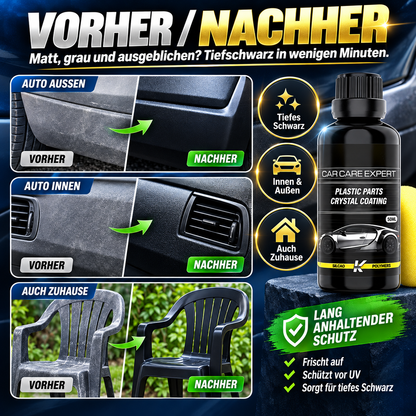 50 ml Kristallbeschichtung für Kunststoffteile mit Schwämmen💎🚗