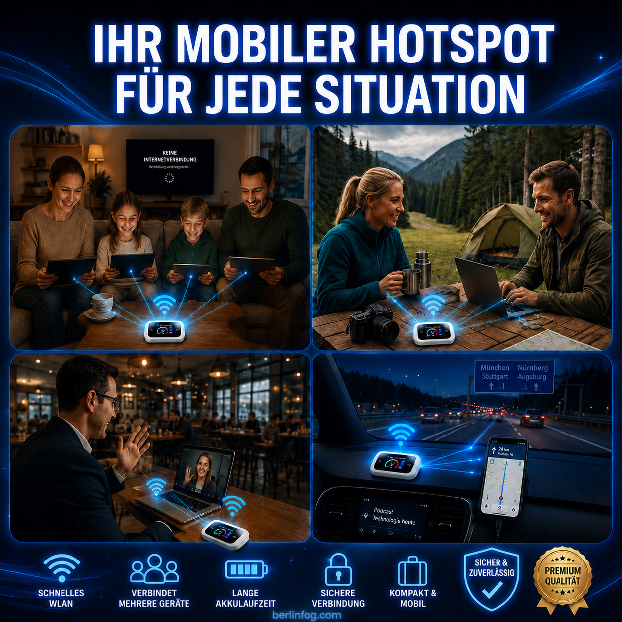 🥳HEISSER SALE 2026🥳💞50.000+ VERKAUFT!👵❤️  Pocket-WLAN mit Kompatibilität zu allen Netzwerken