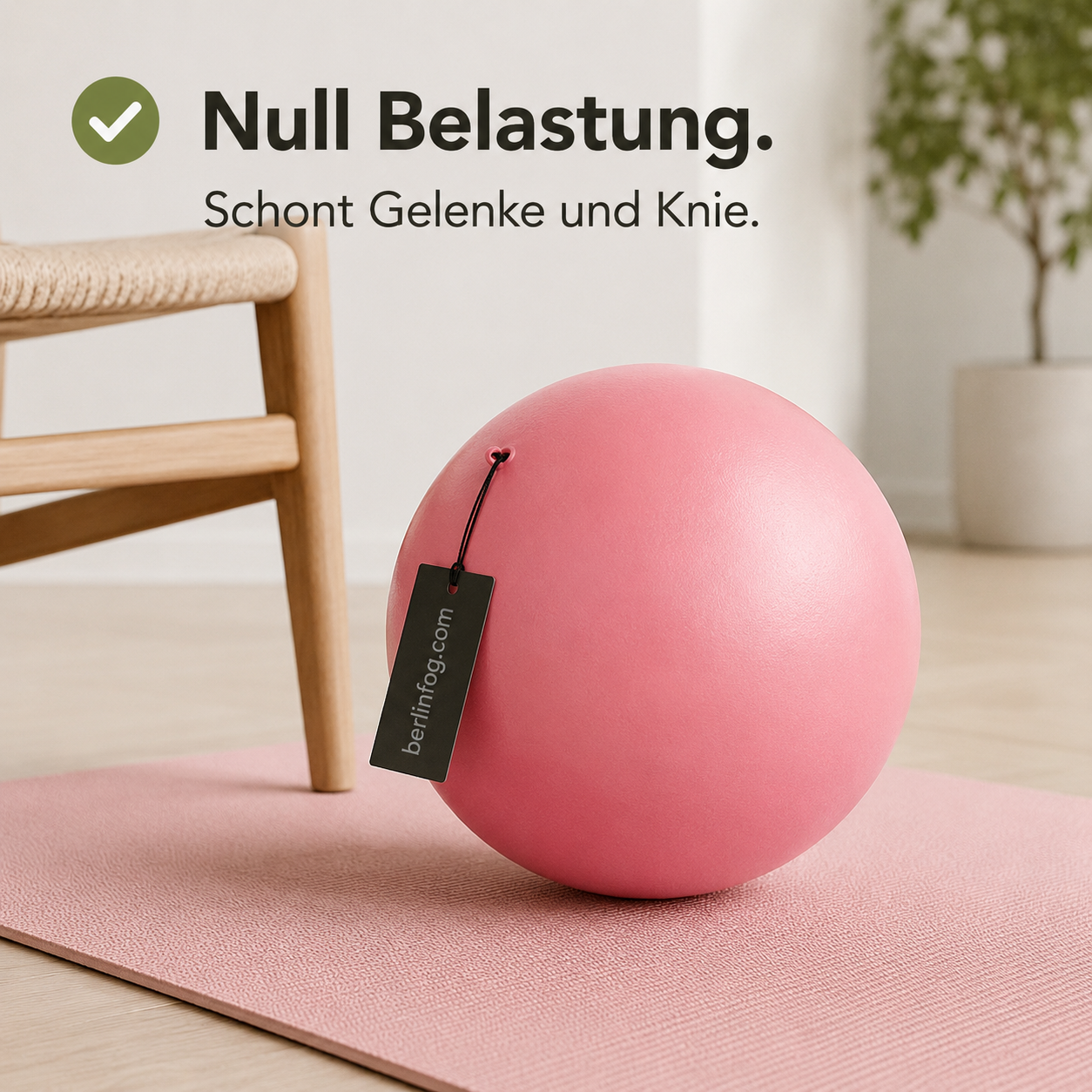 📢📢50 % Rabatt !!🧘‍♀️9-Zoll-Anti-Burst-Pilatesball mit Pumpe