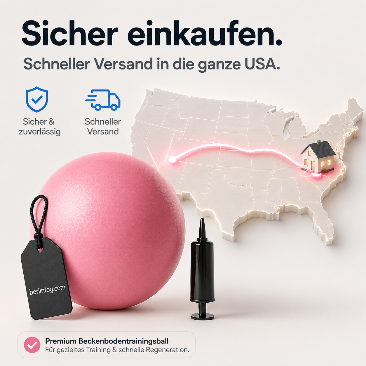 📢📢50 % Rabatt !!🧘‍♀️9-Zoll-Anti-Burst-Pilatesball mit Pumpe