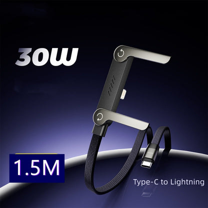 🔥Solange der Vorrat reicht 50% Rabatt!🎉2-in-1-Geflochtenes Schnellladekabel mit integriertem Handyhalter