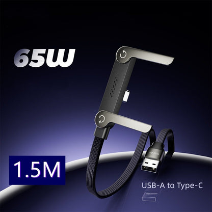 🔥Solange der Vorrat reicht 50% Rabatt!🎉2-in-1-Geflochtenes Schnellladekabel mit integriertem Handyhalter