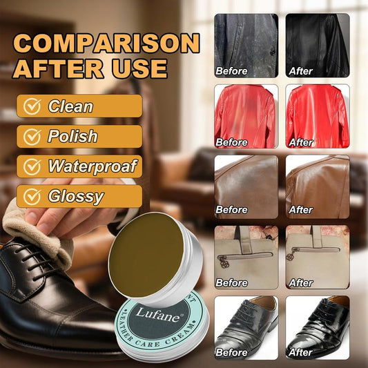 ✨ Lederpflegecreme: Rein natürlicher, ungiftiger Lederpflegestoff - wasserabweisende Formel.🧼