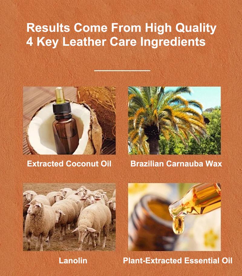 ✨ Lederpflegecreme: Rein natürlicher, ungiftiger Lederpflegestoff - wasserabweisende Formel.🧼