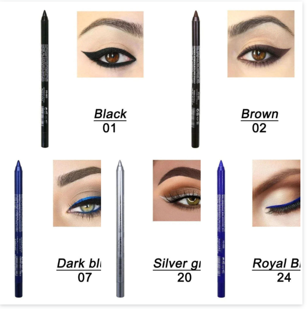 📢📢50% RABATT!!⏰24 Stunden lang anhaltender, wasserfester Farb-Eyeliner – 14 Farben, Perlmutt- und Matt-Finish, einfach anzuwenden🎨