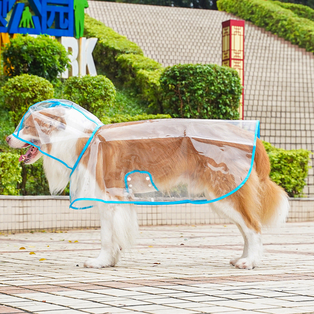 🐾 Regenwetter? Dein Hund bleibt trocken! – Transparenter Regenmantel für Hunde – leicht, bequem & einfach anzuziehen – perfekt für nasse Spaziergänge 🌧️✨