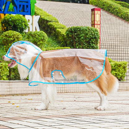 🐾 Regenwetter? Dein Hund bleibt trocken! – Transparenter Regenmantel für Hunde – leicht, bequem & einfach anzuziehen – perfekt für nasse Spaziergänge 🌧️✨