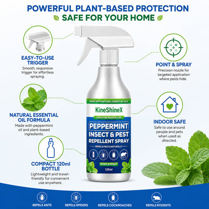 👍Hot Sale- Buy 2 Get 1 Free🗑️Natural Peppermint Oil Insect and Pest Spray🪳🦟 –Maximum Strength - Safe Scent Formula for Home & Garden