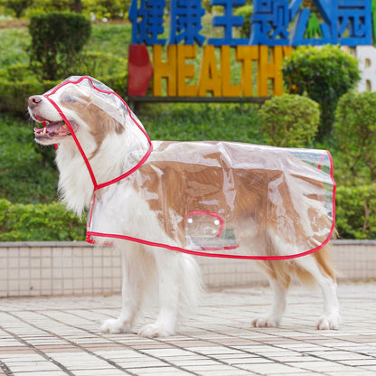 🐾 Regenwetter? Dein Hund bleibt trocken! – Transparenter Regenmantel für Hunde – leicht, bequem & einfach anzuziehen – perfekt für nasse Spaziergänge 🌧️✨
