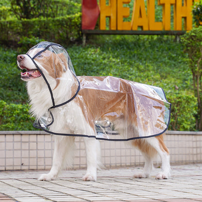 🐾 Regenwetter? Dein Hund bleibt trocken! – Transparenter Regenmantel für Hunde – leicht, bequem & einfach anzuziehen – perfekt für nasse Spaziergänge 🌧️✨