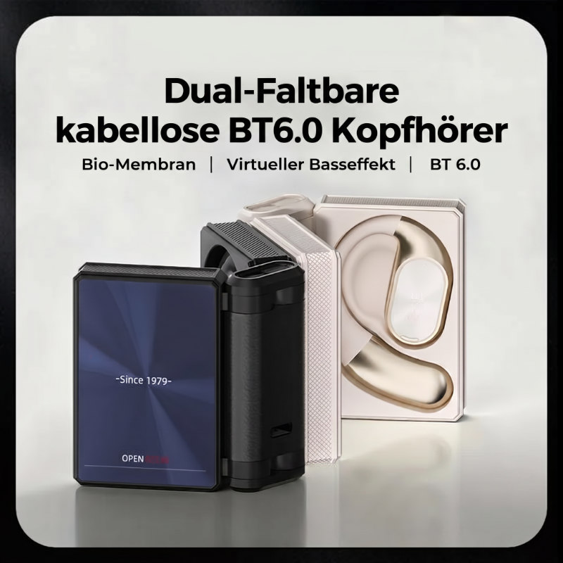 🎧 Kabellose Kopfhörer mit Noise-Cancelling – 145h Spielzeit, Bluetooth 6.0 & IPX5 Sport-Zertifizierung 🚀✨