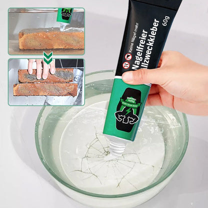 ✨Nagelfreier Allzweckkleber💧Universeller, starker, nagelfreier Kleber, wasserfest und kein Bohren erforderlich