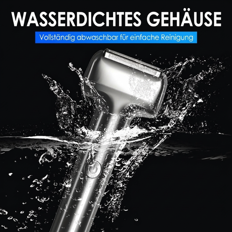 🪒 LIMITIERTER 50% RABATT! Wiederaufladbarer Folien-Elektrorasierer für Herren – 60 Minuten Akkulaufzeit, IPX6 wasserfest, flüsterleiser Betrieb für empfindliche Haut