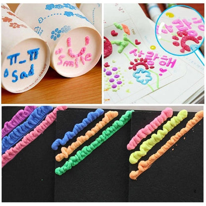 🥳HEISSER SALE 2026🥳💞50.000+ VERKAUFT!🎄🎁Magische Popcorn-Stifte mit Blaseneffekt, wärmeaktivierte Popcorn-Stifte, DIY-3D-Kunstmarker für Kinderbastelprojekte
