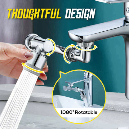 🔥Großer Verkauf 50% Rabatt & 2 KAUFEN, 1 GRATIS🔥 1080° großwinklig drehbarer Spritzwasserfilter Wasserhahn