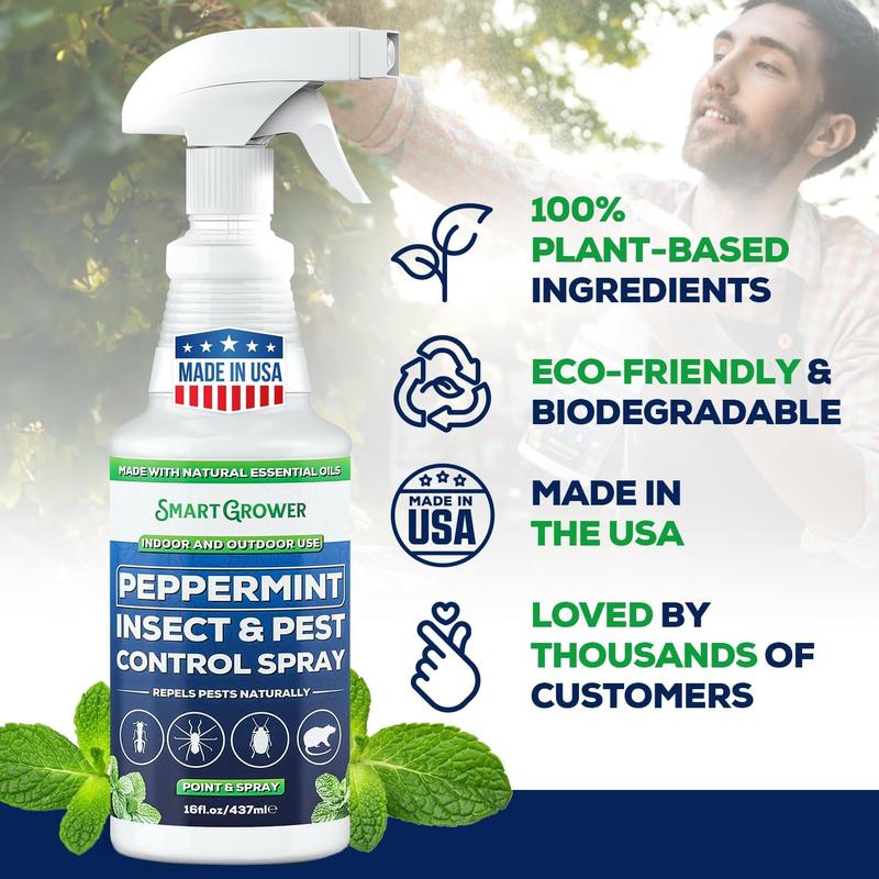 👍Hot Sale- Buy 2 Get 1 Free🗑️Natural Peppermint Oil Insect and Pest Spray🪳🦟 –Maximum Strength - Safe Scent Formula for Home & Garden