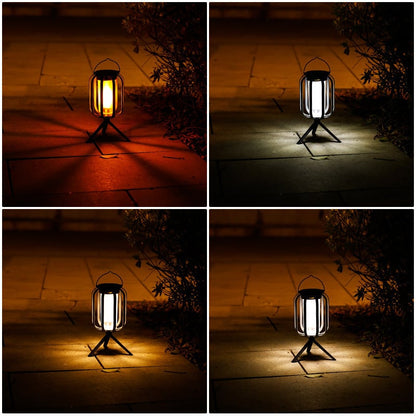 🔥Upgraded flackernde Flamme Solar Laterne im Freien wasserdichtes Licht