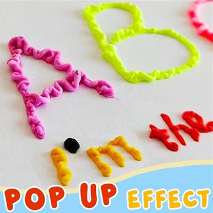 🥳HEISSER SALE 2026🥳💞50.000+ VERKAUFT!🎄🎁Magische Popcorn-Stifte mit Blaseneffekt, wärmeaktivierte Popcorn-Stifte, DIY-3D-Kunstmarker für Kinderbastelprojekte