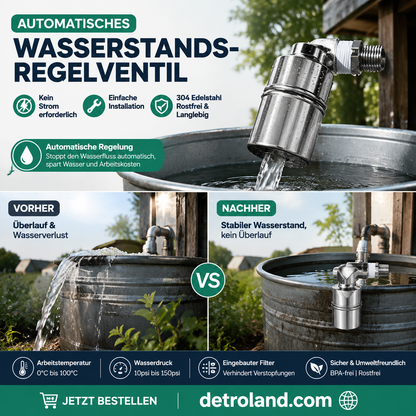 🥰Neu und im Sonderangebot 2026 – 50 % Rabatt✨ Schwimmerventil zur vollautomatischen Wasserstandsregelung aus Edelstahl 304