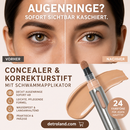 ⏳Begrenzte Zeit 50% Rabatt💥Concealer und Korrekturstift mit Schwammapplikator