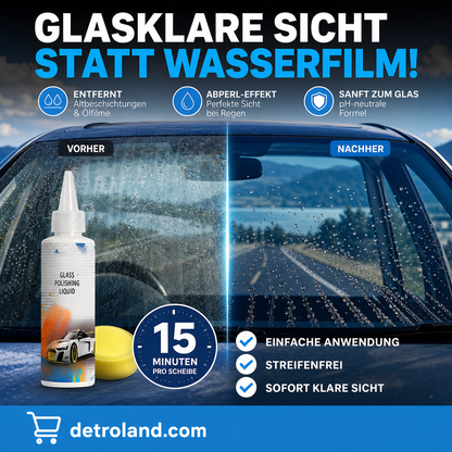 Set mit Polierflüssigkeiten für Autoglas🚗💎
