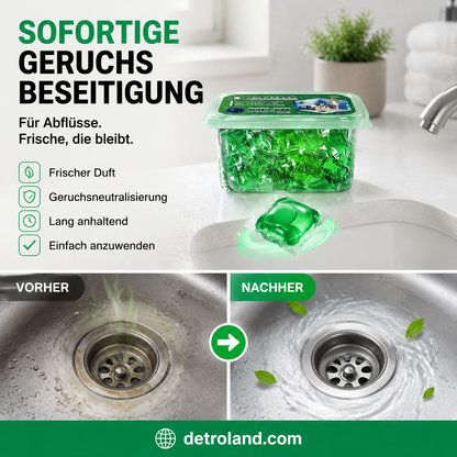 🏠💧 50 % Rabatt! Abfluss‑Deodorant‑Tabs – Bio‑Enzym‑Formel neutralisiert Gerüche direkt an der Quelle. Sofortiger Frischeduft, ohne aggressive Chemikalien. Verabschieden Sie sich von unangenehmen Gerüchen. 🚰✅