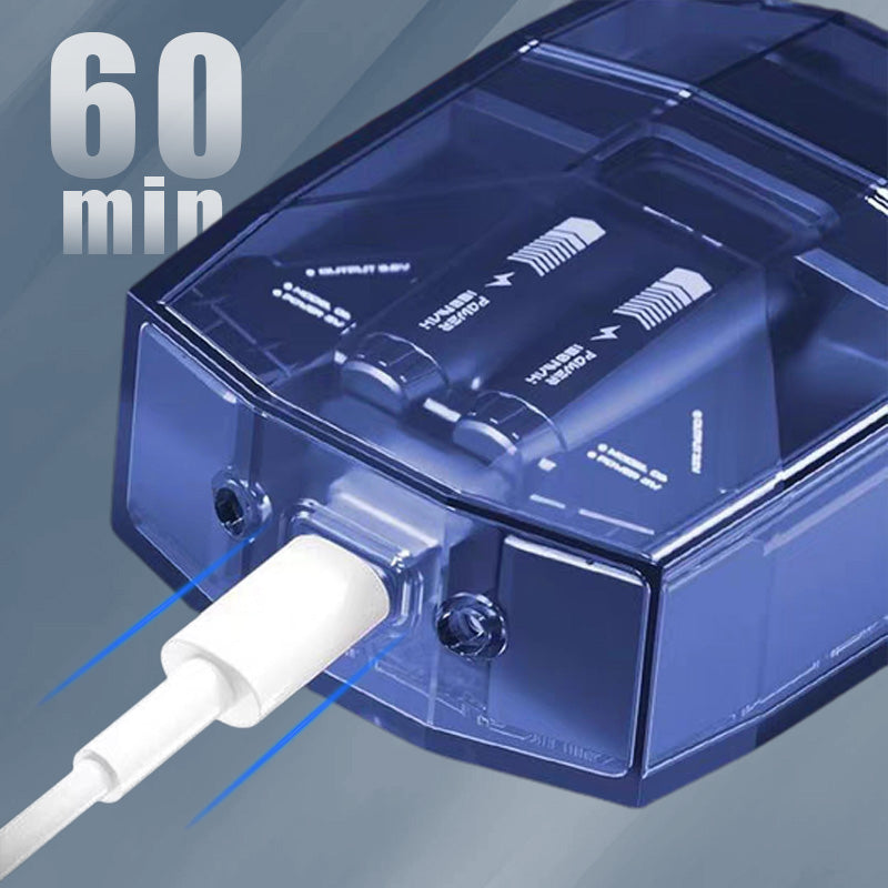 🔥 Transparenter Mini-Elektrorasierer mit leisem Betrieb 🔥