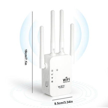 ⏳Zeitlich begrenztes Angebot⏳ 🔥 2026 WLAN-Verstärker – 1200 Mbit/s, Dualband (5 GHz / 2,4 GHz) 📶 Maximale Signalverstärkung – stabile Verbindung im ganzen Haus!