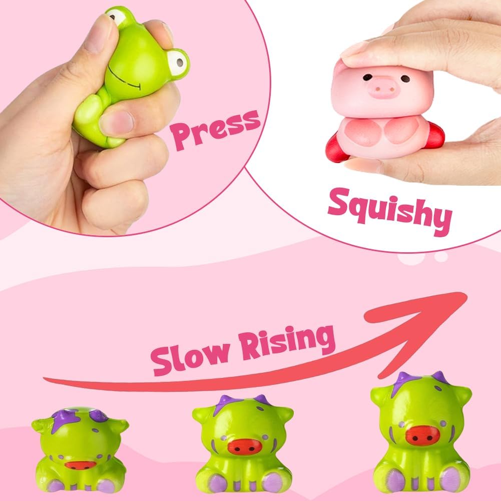 🔥12/24 STÜCK OSTER-EIER MIT LANGSAM AUFGEHENDEN SQUISHY-SPIELZEUGEN