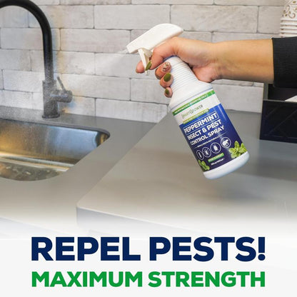 👍Hot Sale- Buy 2 Get 1 Free🗑️Natural Peppermint Oil Insect and Pest Spray🪳🦟 –Maximum Strength - Safe Scent Formula for Home & Garden