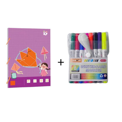 👶✨ Zieh-Faden 3D Geometrie-Lernbuch 📚🔺