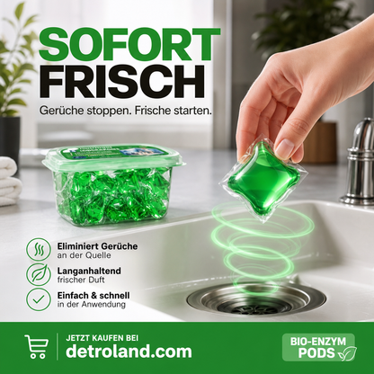 🏠💧 50 % Rabatt! Abfluss‑Deodorant‑Tabs – Bio‑Enzym‑Formel neutralisiert Gerüche direkt an der Quelle. Sofortiger Frischeduft, ohne aggressive Chemikalien. Verabschieden Sie sich von unangenehmen Gerüchen. 🚰✅