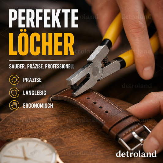 🔧 50% RABATT! 🎉 Tragbare Uhrenarmband-Lochzange – Präzise & einfach – Perfekt zum Anpassen von Leder-, Gummi- oder Kunststoffbändern – für Heimwerker & Uhrenliebhaber ⌚🛠️✨