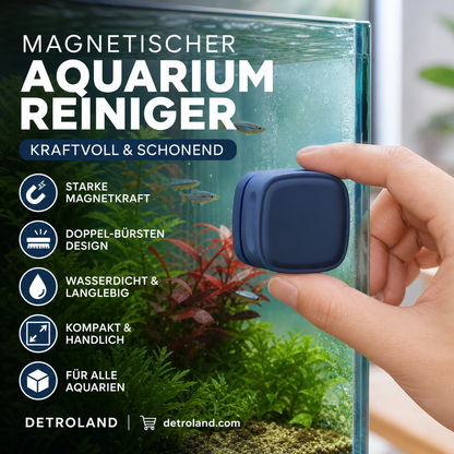 🔥Multi-purpose fish tank strong magnetic cleaning brush! Can be used for windows, fish tank glass!