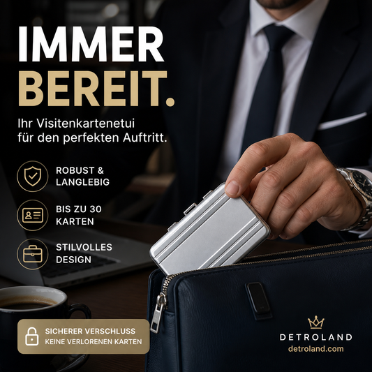 💼Mini-Aktentasche/Visitenkartenhalter aus Aluminiumlegierung mit Diebstahlschut🔐