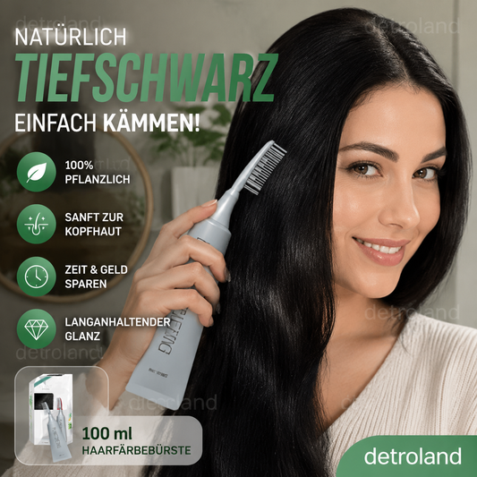 ✨ Deutsche Pflanzenhaarfarbe für Salon-Perfekte Wurzeln – 100% Pflanzenkraft, Einfache Anwendung & Deckt Graues Haar In 5 Minuten 🌿