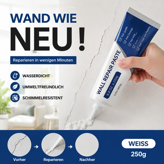 🔥🎁 2+1 GRATIS!!🛠️🧱 Wandreparaturpaste – Sofort Einsatzbereit, Schnell Trocknend & Glatte Oberfläche ohne Schleifen ✨