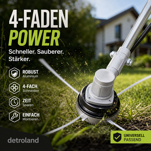 🌿 50% RABATT! 🔧 Aluminium-Trimmerkopf für Rasentrimmer & Freischneider – Universelle Passform, Robuste Konstruktion & Ideal Für Effizientes Mähen Und Unkrautentfernung 🏡