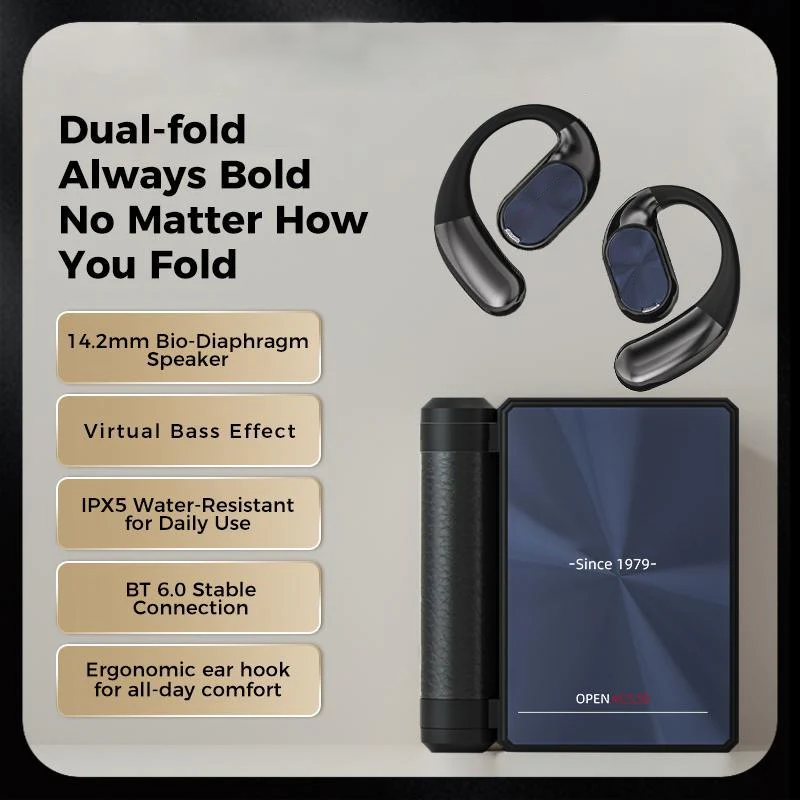 🔥Kabellose Ohrhörer Bluetooth 6.0 mit Geräuschunterdrückung, 145 Stunden lange Akkulaufzeit, IPX5 wasserdichte Sport-Ohrhörer