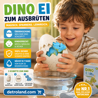 🎁Dinosaurier, der Überraschungseier für Kinder ausbrütet🦖