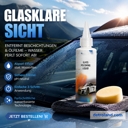 Set mit Polierflüssigkeiten für Autoglas🚗💎