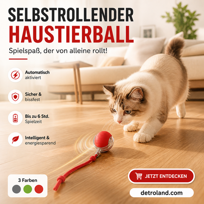 🐾 50% RABATT! 🔥 Intelligenter selbstrollender Ball – Hindernissensor, aufladbar & leicht – Perfekt für Hunde & Katzen – 3 Farben, interaktiver Spielspaß für drinnen und draußen 🎾