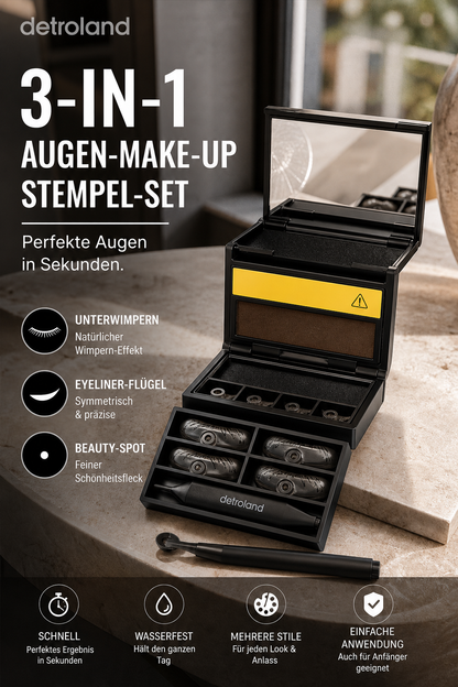 🔥3-in-1-Set: Eyeliner und Stempel für die unteren Wimpern💄