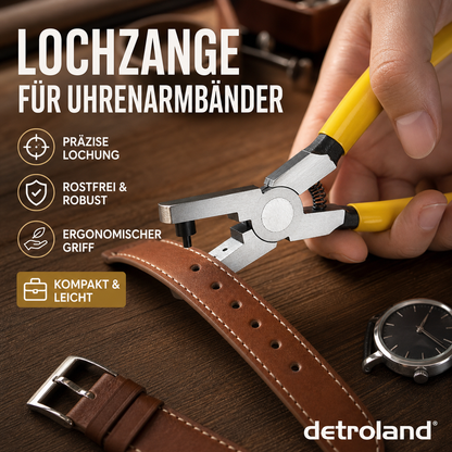 🔧 50% RABATT! 🎉 Tragbare Uhrenarmband-Lochzange – Präzise & einfach – Perfekt zum Anpassen von Leder-, Gummi- oder Kunststoffbändern – für Heimwerker & Uhrenliebhaber ⌚🛠️✨