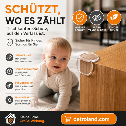 Wiederverwendbare Eckenschutzpolster für Babys🏠✨